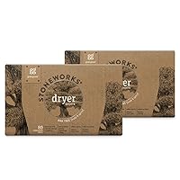 Grab Green Stoneworks Dryer Sheets, 160 Sheets, Oak Tree Scent, Plant and Mineral Based, Softens Fabrics, Reduces Static-Cling and Wrinkles, Freshens Clothing