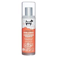 HOWND White & Bright Color Enhancing Conditioning Shampoo for Dogs w/Light & White Coats, Neutralizes Discolorations, No Bleaches, Dyes or Optical Brighteners, Leaves Coat Silky Smooth, Tangle Free