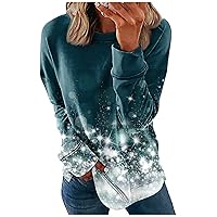 Casual Solid Pullover Women Crewneck Sweatshirts Fashion Basic Long Sleeve Tunic Fall Warm Comfy Shirt Daily Tops
