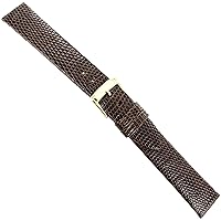 18mm Speidel Brown Genuine Lizard Lt. Padding Unstitched Mens Band LONG 752 531