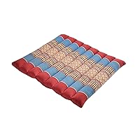 Rollable Cushion - Organic Kapok Filling, use Rolled or Flat for Yoga and Meditation, Lightweight, Great car or seat Cushion
