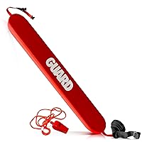 ASA TECHMED Lifeguard Rescue Tube for Home and Commercial Use - Ideal for Lifeguard and Personal Pool - Includes Matching Whistle