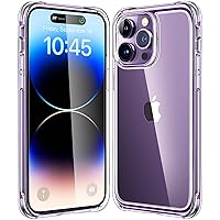Mkeke for iPhone 14 Pro Max Case Clear, [Not-Yellowing][Military-Grade Drop Protection] Shockproof Protective Phone Cases 2022