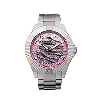 Gallucci Unisex Fashion Skeleton Automatic Wrist Watch with Color Dial and Stainless Steel Band