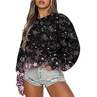 Solid Oversized Sweatshirt For Women Long Sleeve Round Neck Loose Pullover Clothes Fall Winter Print Daily Shirt