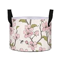 Blooming Tree Grow Bags 10 Gallon Fabric Pots with Handles Heavy Duty Pots for Plants Thickened Nonwoven Aeration Plant Grow Bag for Potato Tomato Fruits Flowers Garden