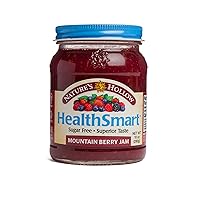 Nature's Hollow Mountain Berry Jam: Sugar Free Preserves, Low Cal, Non GMO, Keto Friendly, Vegan, Gluten Free, and Diabetic Friendly - Sugar Free Jam - 10oz