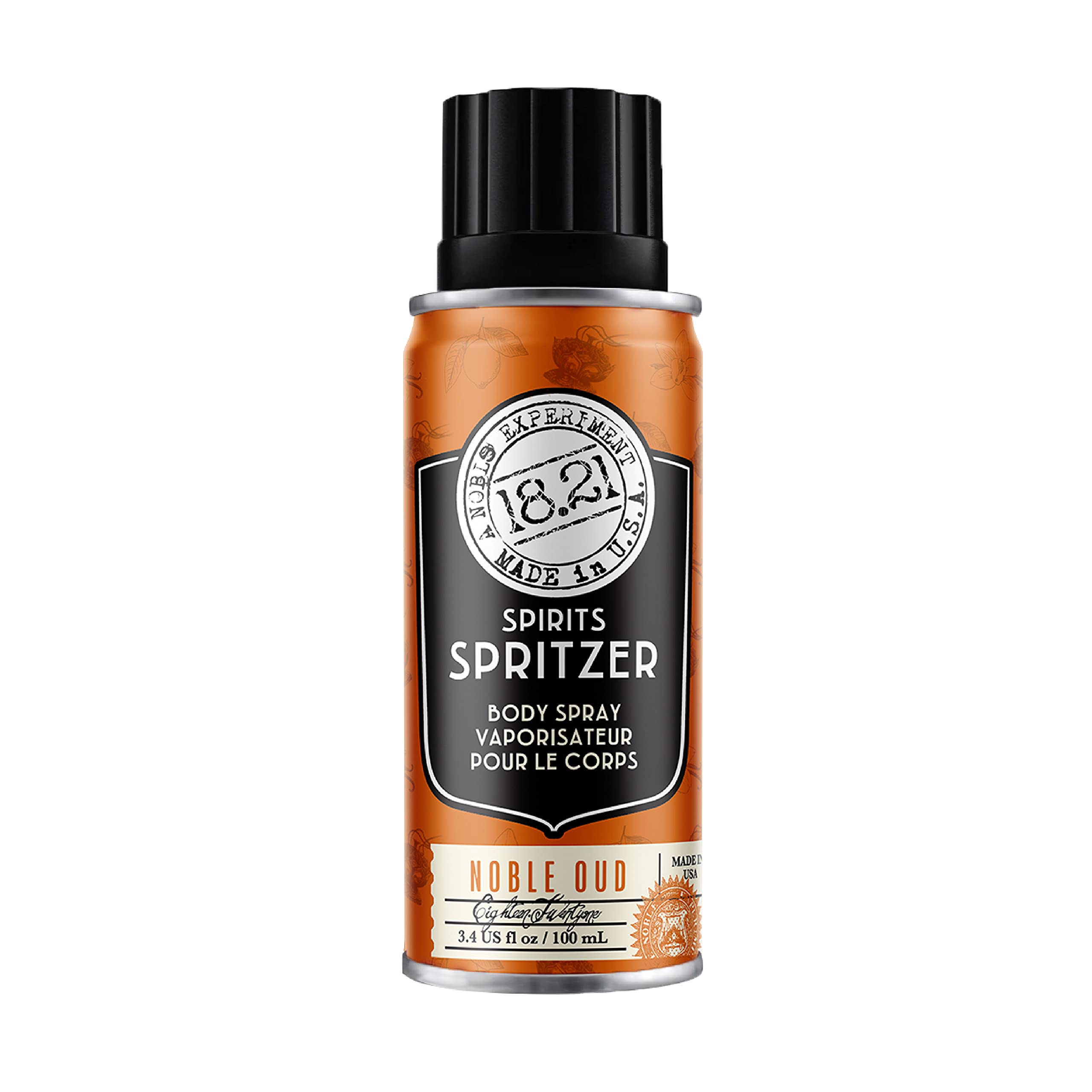18.21 Man Made Men’s Spirits Spritzer, 3.4 oz. - Long-Lasting All Over Body Spray with Masculine Aromatics - Gifts for Him