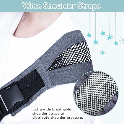 Baby Sling, Portable Single Shoulder Adjustable Shoulder Strap Baby Carrier, Easy to Wear Infant Carrier Slings for Babies Girl and Boy