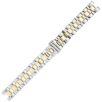 Tissot Bi-Color Bracelet Watch Band in Grey and Yellow
