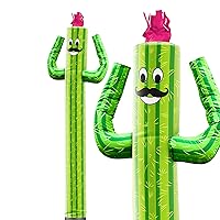 LookOurWay Air Dancers Inflatable Tube Man Attachment - 10 Feet Tall Wacky Waving Inflatable Dancing Tube Guy (Blower Not Included) - Character Themed - Cactus