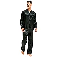 TONY & CANDICE Men's Classic Satin Pajama Set Sleepwear