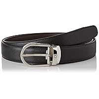 MontBlanc Reversible Leather Belt- Black/Brown, Brand Size 47