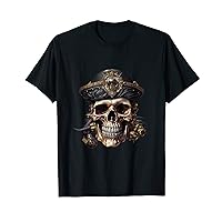 Steampunk Pirate Skull T-Shirt