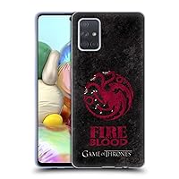 Head Case Designs Officially Licensed HBO Game of Thrones Targaryen Dark Distressed Look Sigils Soft Gel Case Compatible with Samsung Galaxy A71 (2019)