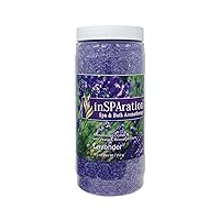 InSPAration 7463 Lavender Crystals-Epsom Salts, 19 oz, Purple