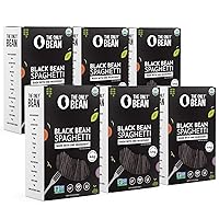 Organic Black Bean Spaghetti Pasta - High Protein, Keto Friendly, Gluten-Free, Vegan, Non-GMO, Kosher, Low Carb, Plant-Based Bean Noodles - 8 oz (6 Pack)