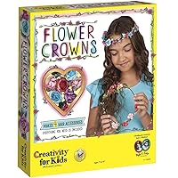 Creativity for Kids Flower Crowns Craft Kit - Create 4 Hair Accessories