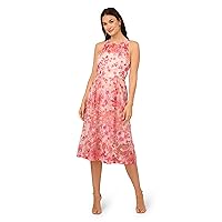 Adrianna Papell Women's Embroidered Fit and Flare