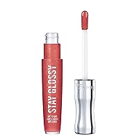 Rimmel Stay Glossy Lip Gloss - Non-Sticky and Lightweight Formula for Lip Color and Shine - 640 All Day Seduction, .18oz