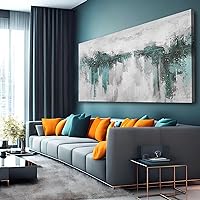 XIANSHOU Large Abstract Wall Art Landscape Pictures on White Background Paintings Wall Decor for Bedroom Living Room Kitchen Office Ready to Hang 30