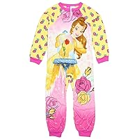 Princess Belle Little & Big Girls One Piece Fleece Sleeper Pajama (6/6X)