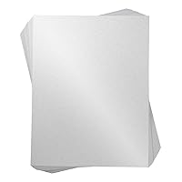 Best Paper Greetings Shimmer Paper, 96-Pack White Metallic Cardstock, Double Sided, Laser Printer Friendly, Perfect for Weddings, Baby Showers, Birthdays, Craft, Letter Size Sheets, 8.5 x 11 inches