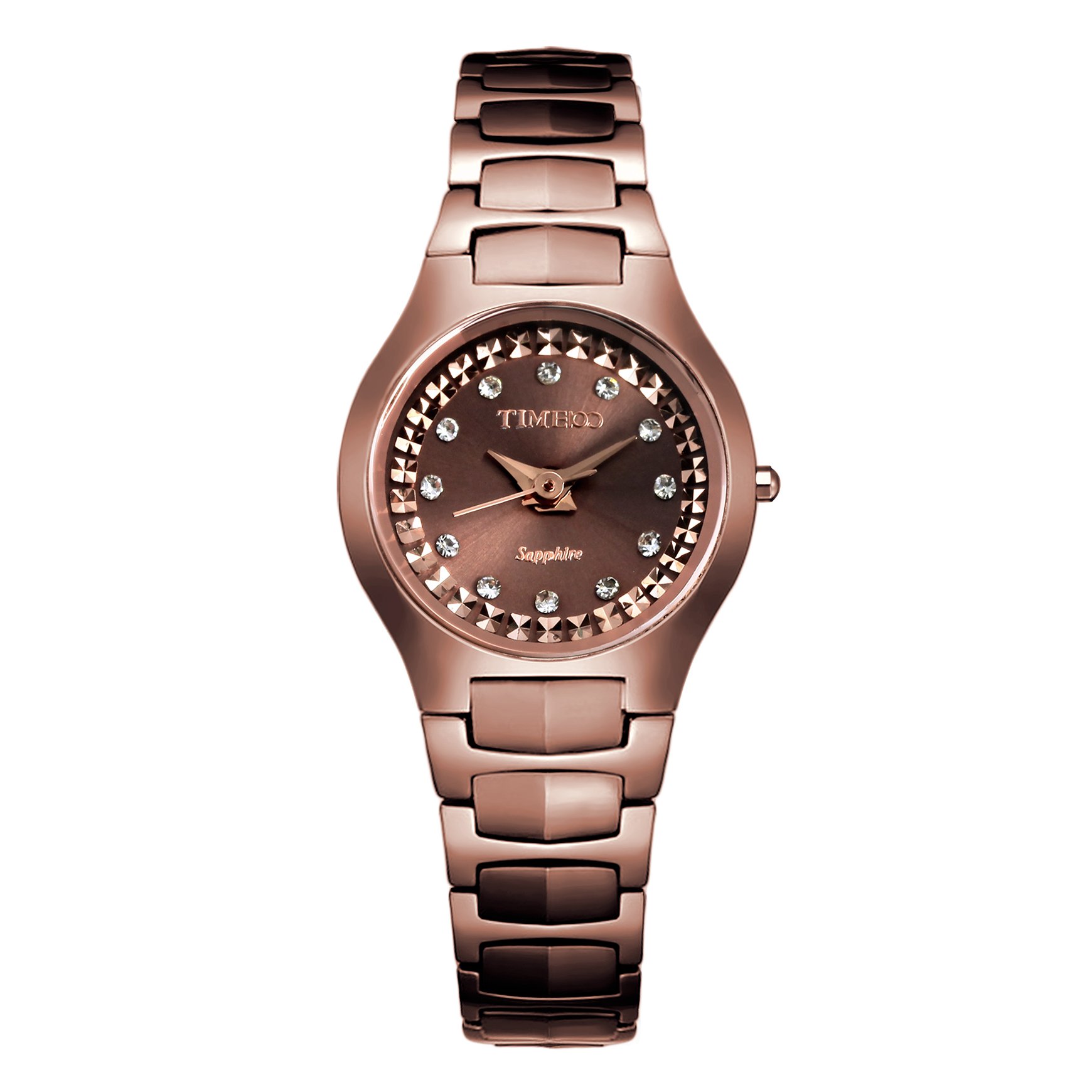 TIME100 Fashion Diamond Tungsten Steel Sapphire Crystal Couple Watches(for Ladies) #W50107L.03A