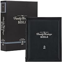 NLT Family Heritage Bible, Large Print Family Heirloom Devotional Bible for Study, New Living Translation Holy Bible Full-grain Leather Hardcover, Additional Interactive Content, Black NLT Family Heritage Bible, Large Print Family Heirloom Devotional Bible for Study, New Living Translation Holy Bible Full-grain Leather Hardcover, Additional Interactive Content, Black Leather Bound Hardcover