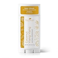 Plant Therapy Coconut Ylang Ylang Natural Deodorant for Men & Women 2.65 oz Aluminum Free, with Coconut Oil, Shea Butter, Earth Wax, & Baking Soda, Smooth Application, Effective Protection