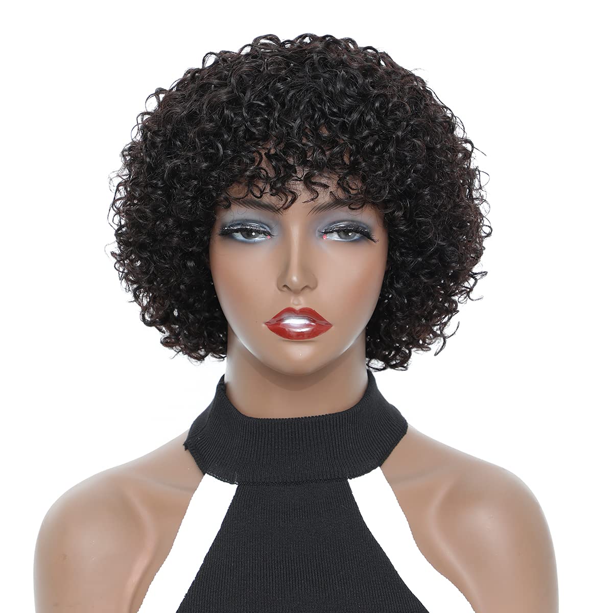 Mua Short Human Hair Wigs for Black Women 150% Density Short Wigs for  Middle Aged Women Machine Made Short Curly Wigs Human Hair Natural Color  trên Amazon Mỹ chính hãng 2023 | Fado