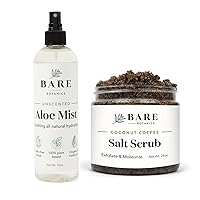 Bare Botanics Aloe Vera Mist + Coconut Coffee Body Salt Scrub