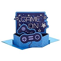 Hallmark Paper Wonder Pop Up Birthday Card or Fathers Day Card with Music and Lights (Video Games)