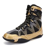 High-Top Wrestling Shoes Boxing Fighting Sports Boots for Mens Youth Unisex Lightweight Bodybuilding Training