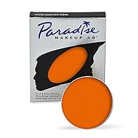 Mehron Makeup Paradise Makeup AQ Refill Size | Stage & Screen, Face & Body Painting, Beauty, Cosplay, and Halloween | Water Activated Face Paint, Body Paint, Cosplay Makeup .25 oz (7 ml) (Orange)