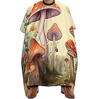 Mushrooms and Butterflies Barber Cape for Adults Professional Salon Hair Cutting Cape Hairdresser Apron