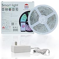 LED Strip Light 16.4ft for Home, Kitchen, Bedroom & Indoor Compatible with Alexa, 15m