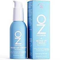 OZNaturals WAKE UP CREAM: Sea Infused Herbal Moisturizer | Vitamin C, Algae Extract, Blueberry Extract, and Giant Sea Kelp/Enhance Skin Radiance & Antioxidant Protection | 3oz