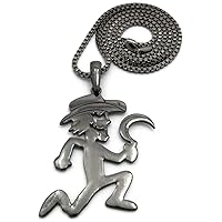 Juggalo with Sickle Pendant with 24 Inch Long Necklace