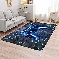  MELONE Large Gamer Rug Area Rugs Game Printed Carpets for Game  Room Decor Gamer Boys Bedroom Decor 3D Printed Player Home Decor Non-Slip  Crystal Floor Mat,Video Game Rug Retro Gamepad(19.7x31.5) 
