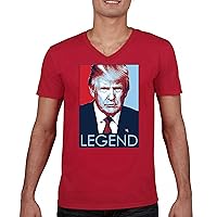 Donald Trump The Legend V-Neck T-Shirt My President MAGA First Make America Great Again Republican Deplorable Tee