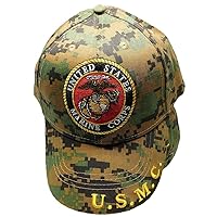 U.S Military Marine Corps EGA Embroidered USMC Licensed CAMO Baseball Hat Cap