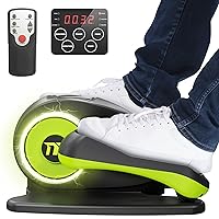 Elliptical Exercise Machine – Silent Under Desk Bike Pedal Exerciser – Portable and Compact Electric Under Desk Stepper – Remote Control Seated Stepper Machine with LCD Display - Parent