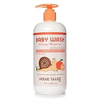 Little Twig 2-in-1 Baby Wash, Hypoallergenic Body Wash with Organic Ingredients, Baby Bath Essentials, Happy Tangerine, 17 fl. oz.