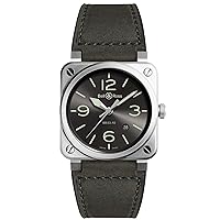 BR 03-92 Grey LUM Steel Watch BR0392-GC3-ST/SCA