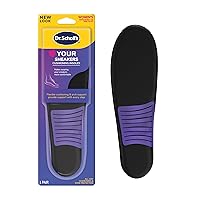 Dr. Scholl's Love Your Sneakers Full Length Insoles, All-Day Comfort for Slip on & High Top Sneaker, Prevent Discomfort, Arch Support, Absorb Shock, Trim Insert to Fit Shoe, Women Size 6-10, 1 Pair