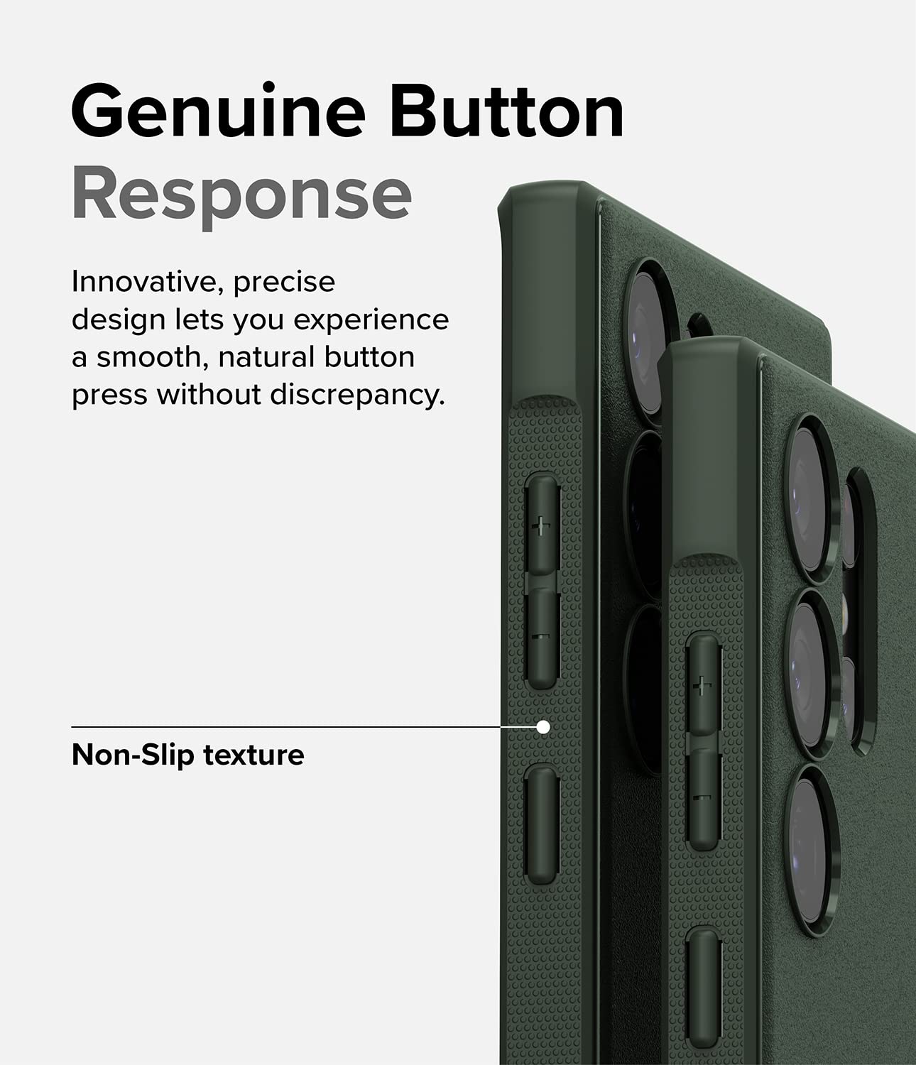 Ringke Onyx [Feels Good in The Hand] Compatible with Samsung Galaxy S23 Ultra Case 5G, Anti-Fingerprint Technology Non-Slip Enhanced Grip Smudge Proof Cover Designed for S23 Ultra Case - Dark Green