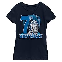 STAR WARS Girl's R2-D2 7th Birthday T-Shirt