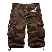 Men's Shorts Cargo Shorts for Men Loose Relaxed Fit Hiking Outdoor Tactical Short Pants with Multi Pockets