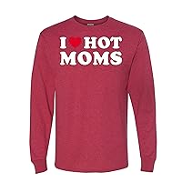 I Heart Hot Moms Mens Long Sleeves